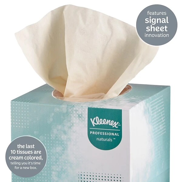 Kleenex Naturals Facial Tissue, 2-ply, 95 Tissues/Box, 36 Boxes/Pack (21272) 5 Kleenex Naturals Facial Tissue, 2-ply, 95 Tissues/Box, 36 Boxes/Pack (21272) - Image 5