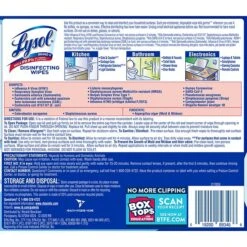 Lysol Disinfecting Wipes, Crisp Linen, 80 Wipes/Pack (1920089346) -Kleenex Shop 0FC96536 E25E 47CA BF4B61E672D37358 s7