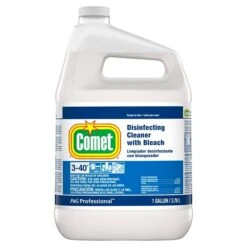 Comet Disinfecting Cleaner W/Bleach, 1 Gal. Bottle, 3/Carton (24651)