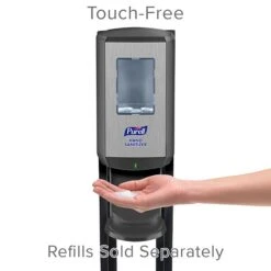Purell CS 8 Automatic Floor Stand Hand Sanitizer Dispenser, Graphite/Black (7418-DS)