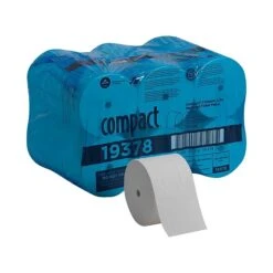 Compact Recycled Coreless Toilet Paper, 2-Ply, White, 1500 Sheets/Roll, 18 Rolls/Carton (19378) -Kleenex Shop 3210182B 8701 4756 846111F0B0B08C83 s7
