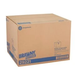 Brawny Professional P200 Disposable Cleaning Towel, White, 148 Towels/Box, 20 Boxes/Case (29221)