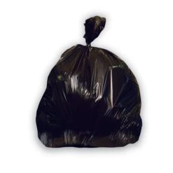 Heritage 40-45 Gallon Trash Bags, High Density, 16 Mic, Black, 250 CT, 25 Bags/Roll, 10 Rolls (Z8048VK R01)