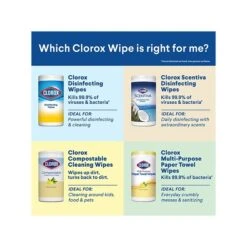 Clorox Scentiva Disinfecting Wipes, Tuscan Lavender & Jasmine Scent, 75 Wipes/Pack, 6 Packs/Carton (60040CT) 11 Clorox Scentiva Disinfecting Wipes, Tuscan Lavender & Jasmine Scent, 75 Wipes/Pack, 6 Packs/Carton (60040CT) -Kleenex Shop 4959699E 2255 4612 B77E0D7424F38E4D s7