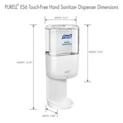 PURELL ES6 Automatic Wall Mounted Hand Sanitizer Dispenser, White (6420-01) -Kleenex Shop 52CFFB4C 9A15 4CFE 94AE55F3AFC7BBA3 s7