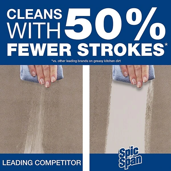 Spic And Span Professional Bulk 3-in-1 Disinfecting Multi Purpose Surface And Glass Cleaner, Fresh Scent, 1 Gal (Case Of 3) 3 Spic And Span Professional Bulk 3-in-1 Disinfecting Multi Purpose Surface And Glass Cleaner, Fresh Scent, 1 Gal (Case Of 3) - Image 3