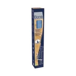 Bona Hardwood Floor Mop Kit, 18" Wide Microfiber Head, 72" Silver/Blue Aluminum Handle (BNAWM710013399)
