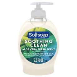 Softsoap Soothing Clean Liquid Hand Soap, Aloe Vera Scent, 7.5 Oz., 6/Carton (US04968A/12601)