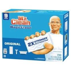 Mr. Clean Magic Eraser Original, Cleaning Pads With Durafoam, 9 Count (69516)