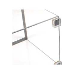 Mind Reader Cosmopolitan Collection Acrylic Wastepaper Basket, 2.6-Gallon, Clear/Gold (COSGARB-GLD)