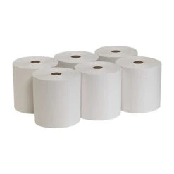 Pacific Blue Basic Recycled Hardwound Paper Towels, 1-ply, 800 Ft./Roll, 6 Rolls/Carton (26601) -Kleenex Shop 7760828D 9485 4341 AED986FE4C1FE82F s7