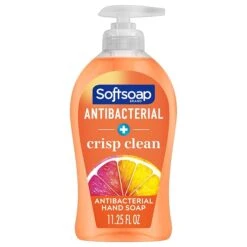 Softsoap Antibacterial Liquid Hand Soap, Crisp Clean Scent, 11.25 Oz. Pump Bottle, Pack Of 6 (US03562)