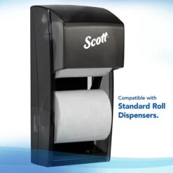 Scott Essential 1-Ply Standard Toilet Paper, White, 1210 Sheets/Roll, 80 Rolls/Carton (05102) 12 Scott Essential 1-Ply Standard Toilet Paper, White, 1210 Sheets/Roll, 80 Rolls/Carton (05102) -Kleenex Shop 8620F1D7 3C69 40AA A45FBEFA88F741A1 s7
