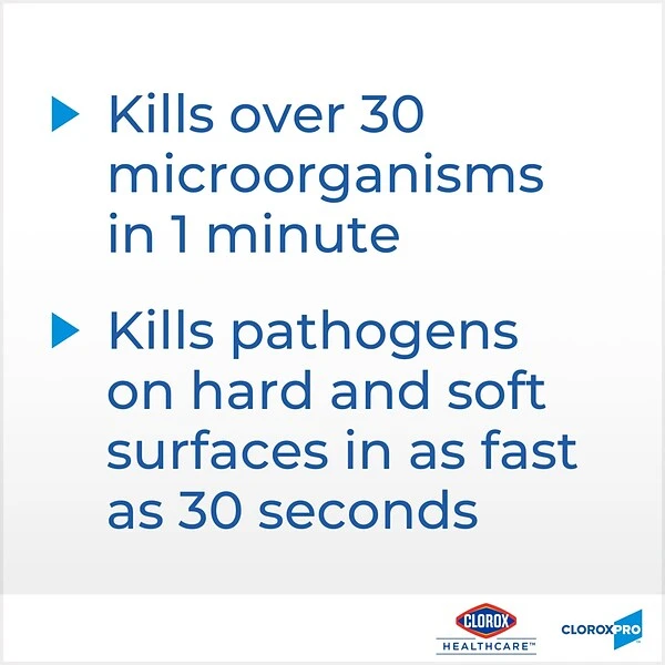 Clorox Healthcare Hydrogen Peroxide Cleaner Disinfectant Wipes, 185 Count, 2 Buckets/CT (30826) 2 Clorox Healthcare Hydrogen Peroxide Cleaner Disinfectant Wipes, 185 Count, 2 Buckets/CT (30826) - Image 2