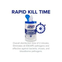 Purell Healthcare Disinfecting Wipes, 110 Wipes/Container, 6/Carton (9340-06) -Kleenex Shop 9908375B B5E1 4CF4 932FDA7437B2B803 s7