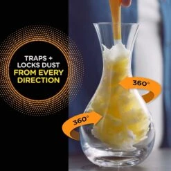 Swiffer 360 Durable Heavy Duty Fiber Dusters With Extendable Handle Kit, White/Yellow (44750)