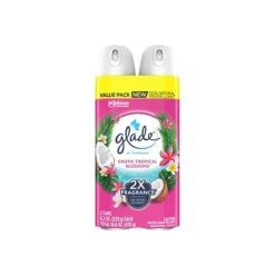 Glade® Glade Air Freshener Aerosol, Exotic Tropical Blossoms Scent, 8.3 Oz., 2/Pack (346580)