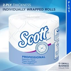 Scott Essential 2-Ply Standard Toilet Paper, White, 550 Sheets/Roll, 20 Rolls/Carton (13607) -Kleenex Shop EE9767DD 49F0 4B4D AA4E1C6E6CCA121F s7