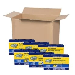 Swiffer Professional Max Cotton Dry Cloths, White, 96/Carton (37109)