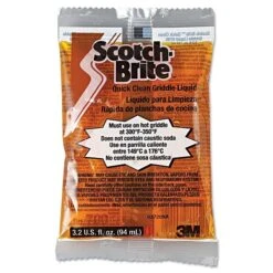 Scotch-Brite Quick Clean Griddle Liquid 3.2 Oz Packets, 40 Packets/Carton