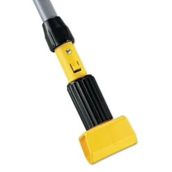 Rubbermaid Commercial Products Gripper Fiberglass Mop Handle, 54", Blue/Yellow (RCPH246BLU)