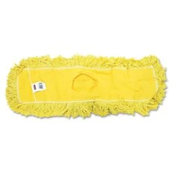Rubbermaid Commercial Trapper Commercial Dust Mop Looped-end Launderable 5" X 24" Yellow