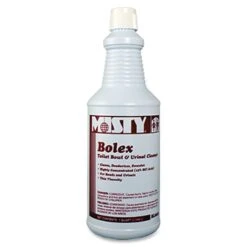 Misty Amrep Bolex Toilet Bowl/Urinal Cleaner, Concentrate Liquid Solution, 0.25 Gal (32 Fl Oz), Acidic Scent, 12/Carton