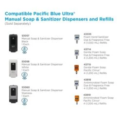 Pacific Blue Ultra™ Wall-Mount Soap & Sanitizer Dispenser, White (53058) -Kleenex Shop m007067179 s7 2