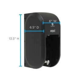 Compact® 2-Roll Vertical Coreless Toilet Paper Dispenser By GP PRO, Black (56790A)