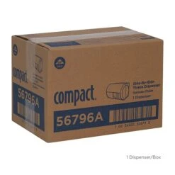 Compact® 2-Roll Side-by-Side Coreless Toilet Paper Dispenser By GP PRO, Faux Stainless, (56796A) -Kleenex Shop m007092956 s7