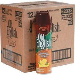 Old English Furniture Polish, Lemon, 12.5 Oz., 12/Case