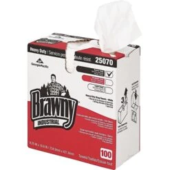 Brawny Professional H700 Heavy Duty Multifold Paper Towels, 1-Ply, 100 Sheets/Pack (25070)