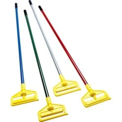 Rubbermaid Commercial Products Invader 60" Fiberglass Wet Mop Handle, Green (FGH14600GR00)