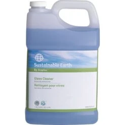 Sustainable Earth Glass Cleaner Refill, Ready To Use, 1 Gallon, 4/Ct