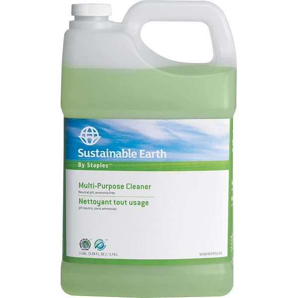 Sustainable Earth All Purpose Cleaner Refills, Ready To Use, 1 Gallon, 4/Ct 1 Sustainable Earth All Purpose Cleaner Refills, Ready To Use, 1 Gallon, 4/Ct