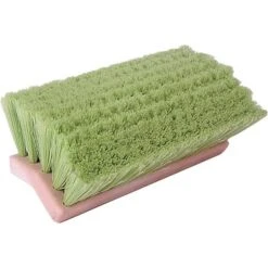 Weiler 804-44699 10" Polystyrene Bristle Bi-Level Scrub Brush; Flagged White