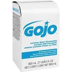 GOJO Bag-in-Box Lotion Skin Cleanser Refill, Pleasant Scent, 800 ML. (9112-12)