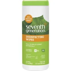 7th Generation Disinfecting Wipes, Lemon Scent, 35 Wipes/Container (22812)
