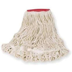 Rubbermaid Commercial Products Super Stitch 24 Oz. Blend Wet Mop, 5" Headband, White, 6/Carton (FGD25306WH00)