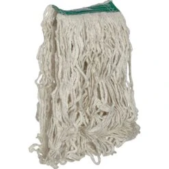 Rubbermaid Commercial Products Super Stitch 20 Oz. Cotton Wet Mop, 1" Headband, White, 6/Carton (FGD11206WH00)