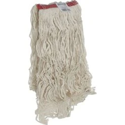 Rubbermaid Commercial Products Super Stitch 24 Oz. Cotton Wet Mop, 1" Headband, White, 6/Carton (FGD11306WH00)