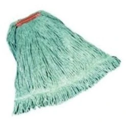 Rubbermaid Commercial Products Super Stitch 24 Oz. Blend Wet Mop, 1" Headband, Green, 6/Carton (FGD21306GR00)