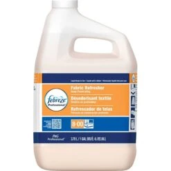 Febreze Professional Bulk Odor Eliminator, Static Guard, And Deep Penetrating Fabric Refresher Refill, Fresh Clean Scent, 1 Gal