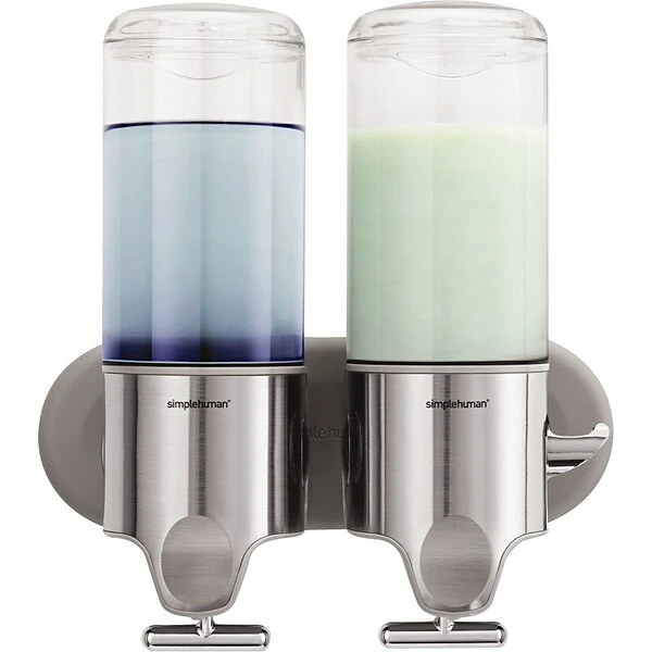 Simplehuman Universal Wall Mounted Hand Soap Dispenser, Silver (BT1028) 1 Simplehuman Universal Wall Mounted Hand Soap Dispenser, Silver (BT1028)