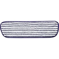 Rubbermaid Commercial Microfiber Finish Pad Blue/White, Pack Of 6 (FGQ80000W)