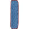 Rubbermaid Commercial Products HYGEN 18" Microfiber Mop Pad, Red, 12/Carton (FGQ41000RD00)