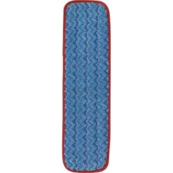 Rubbermaid Commercial Products HYGEN 18" Microfiber Mop Pad, Red, 12/Carton (FGQ41000RD00)