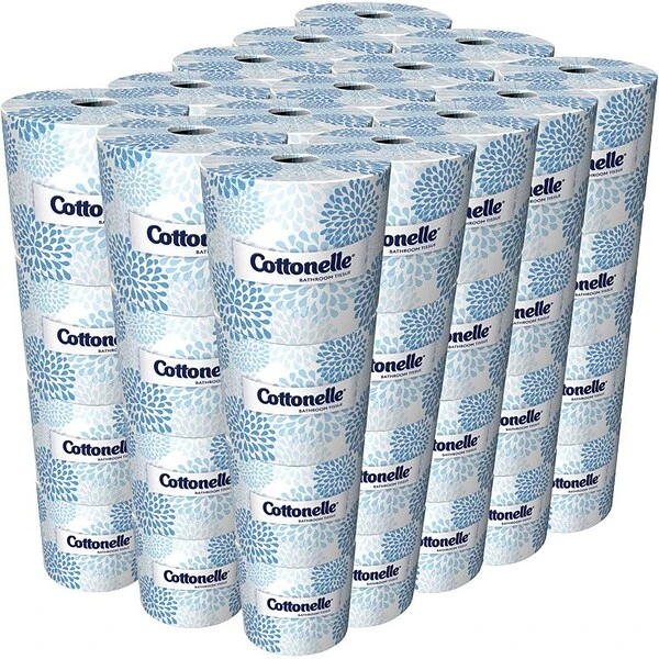 Cottonelle Standard Toilet Paper, 2-Ply, White, 451 Sheets/Roll, 60 Rolls/Carton (17713) 2 Cottonelle Standard Toilet Paper, 2-Ply, White, 451 Sheets/Roll, 60 Rolls/Carton (17713) - Image 2