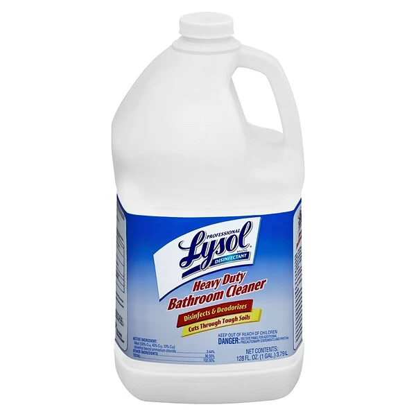 Professional Lysol Disinfectant Heavy Duty Bathroom Cleaner, Fresh Lime, 128 Oz. (36241-94201) 1 Professional Lysol Disinfectant Heavy Duty Bathroom Cleaner, Fresh Lime, 128 Oz. (36241-94201)