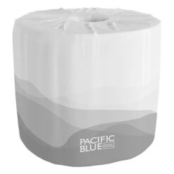 Pacific Blue Basic 1-Ply Inner Wrapped Embossed Toilet Paper By GP PRO, White, 550 Sheets/Roll, 80 Rolls/Case (19881/01) -Kleenex Shop s1202518 s7